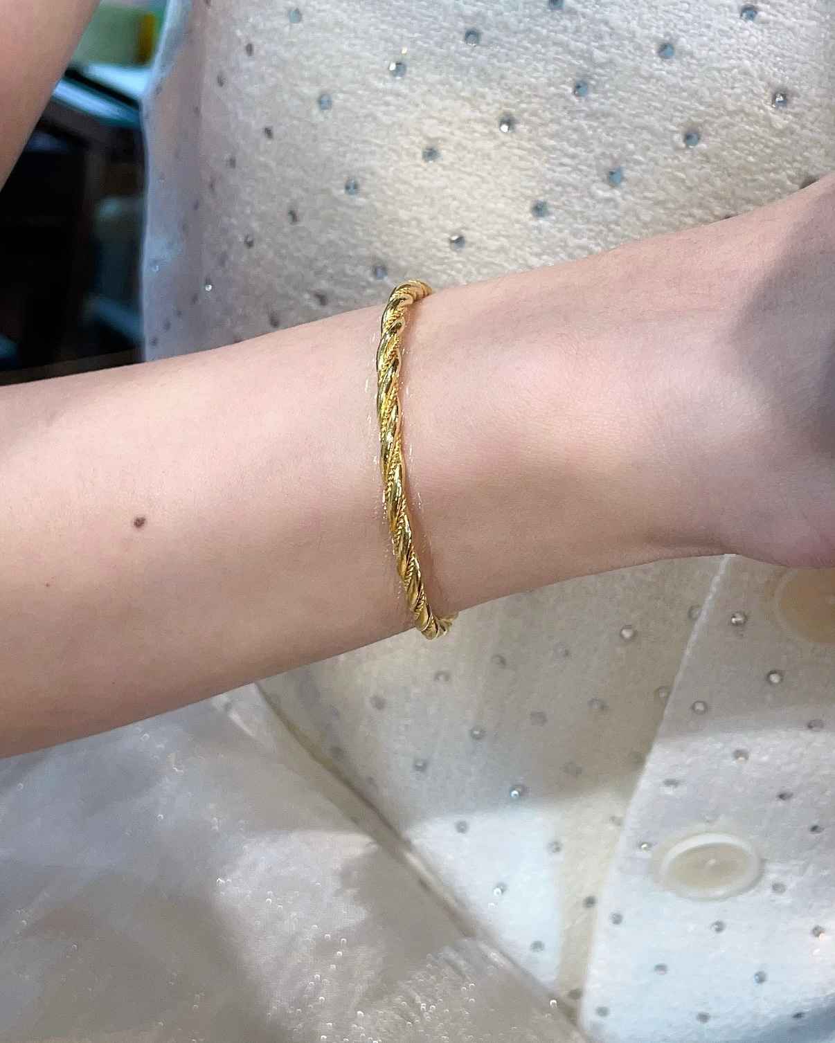 編織麻花手環 細節圖