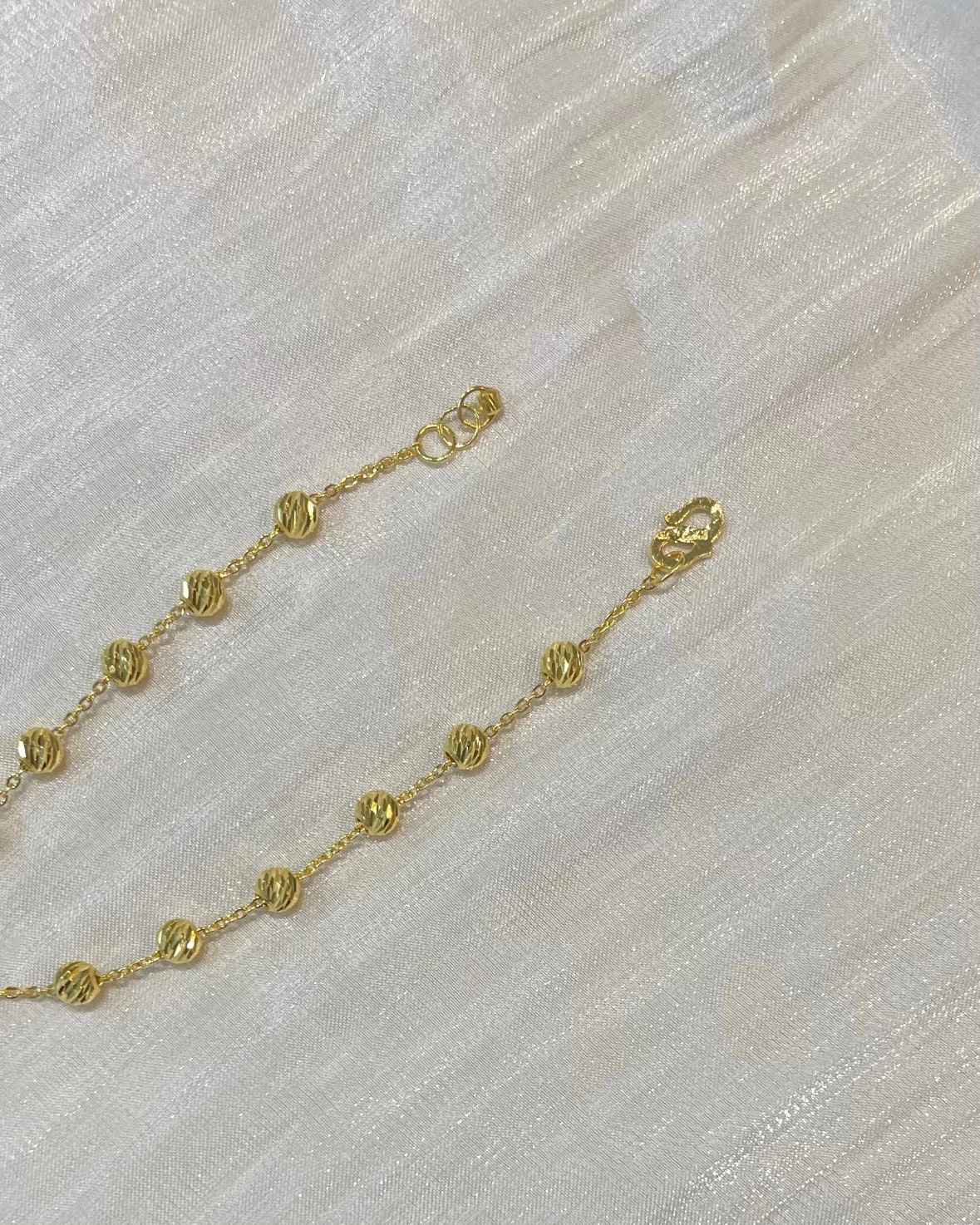 刻花珠珠手鍊 細節圖