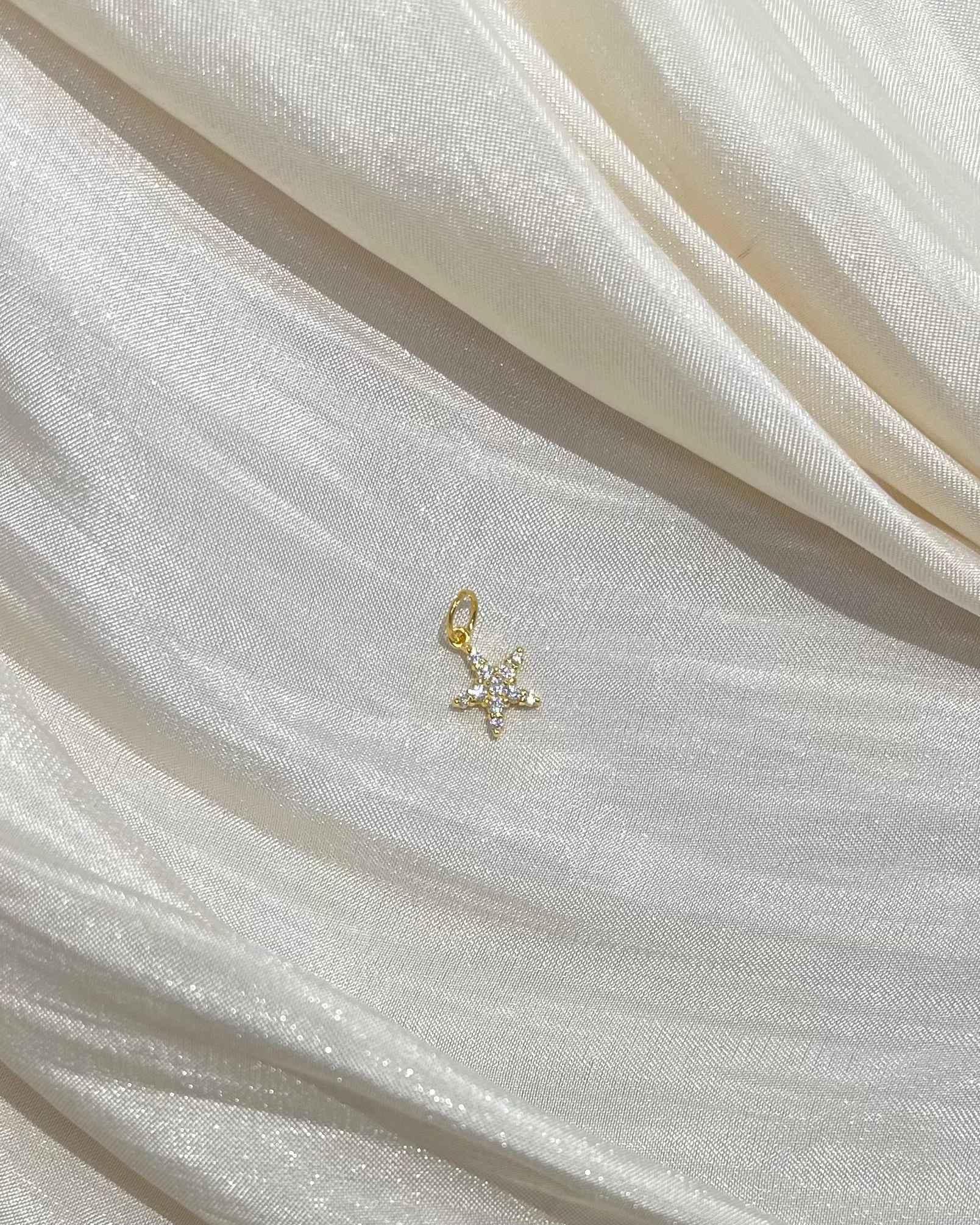 滿鑽星星小墜子 細節圖