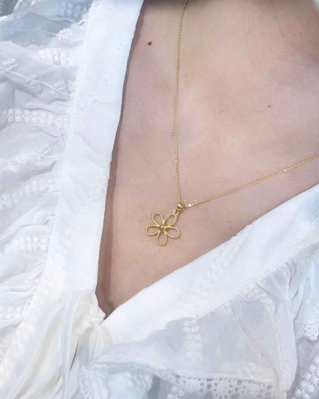 格桑花墜子 細節圖