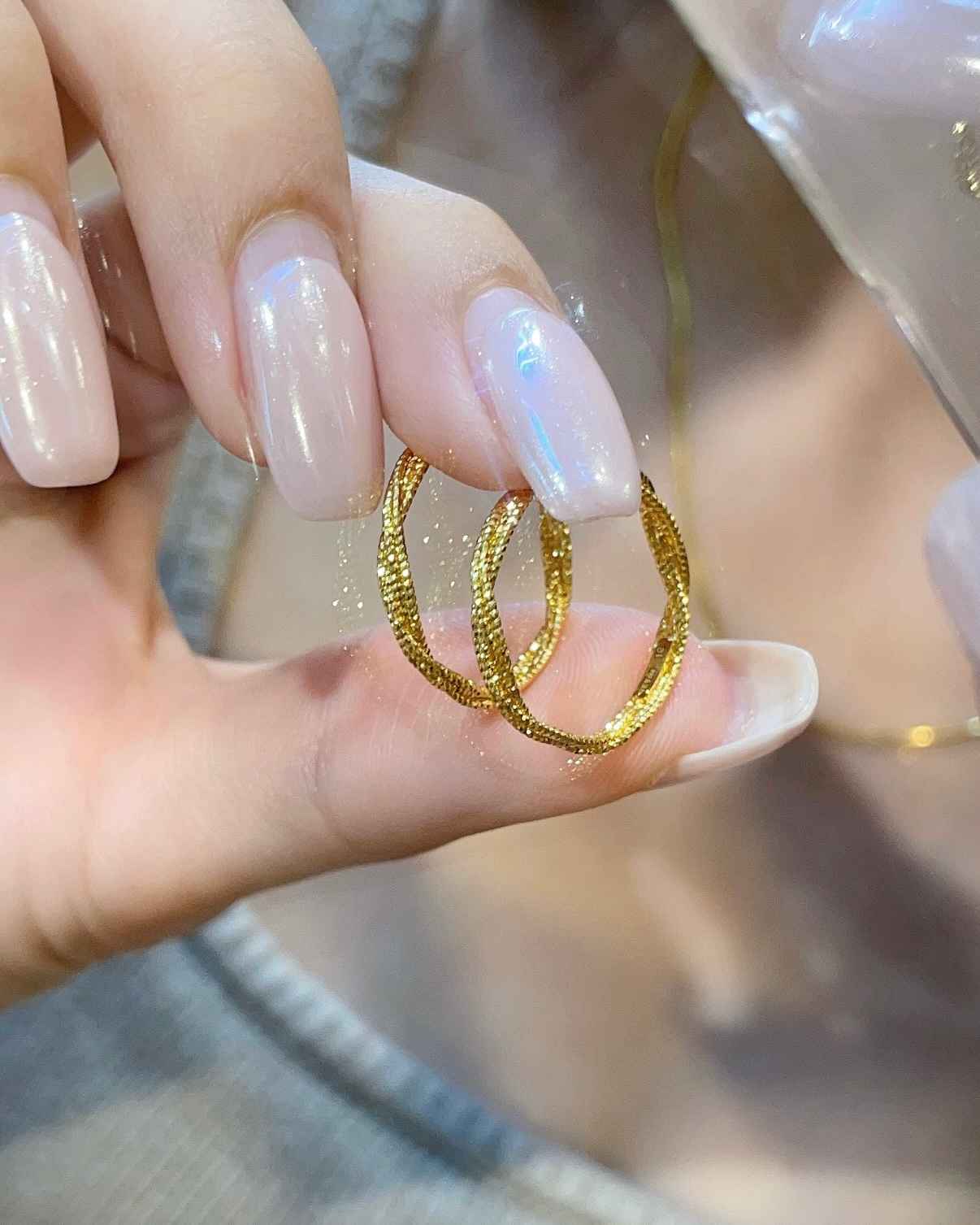 閃閃金編戒(固定圍) 細節圖
