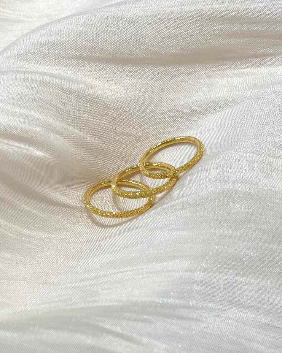 鑽紗素圈戒(固定圍)