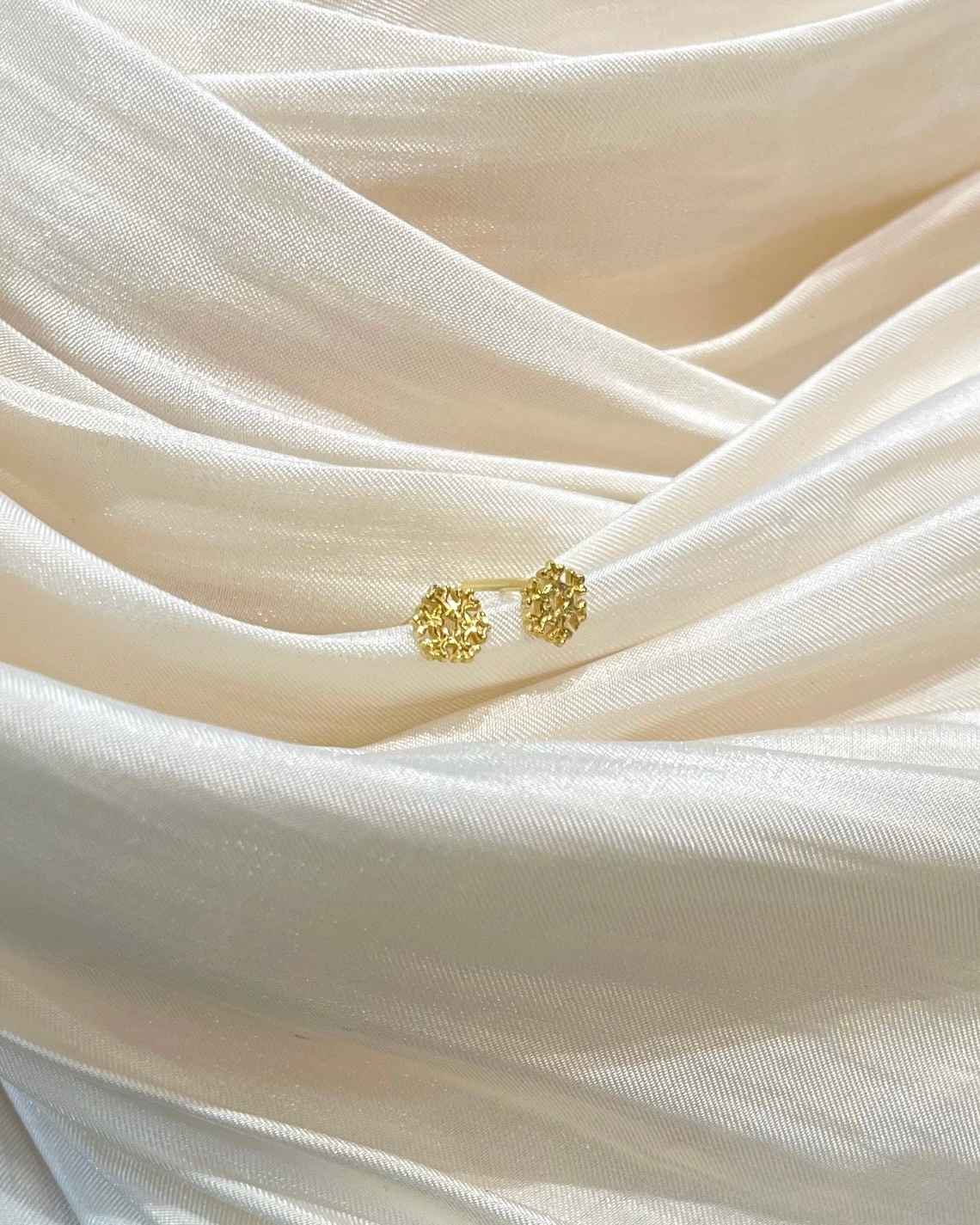 雪花耳環